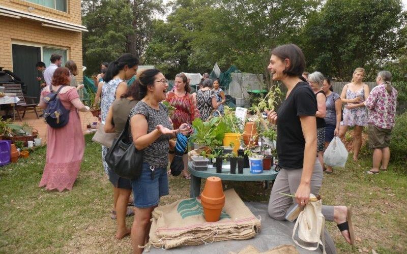 visiting a permaculture garden